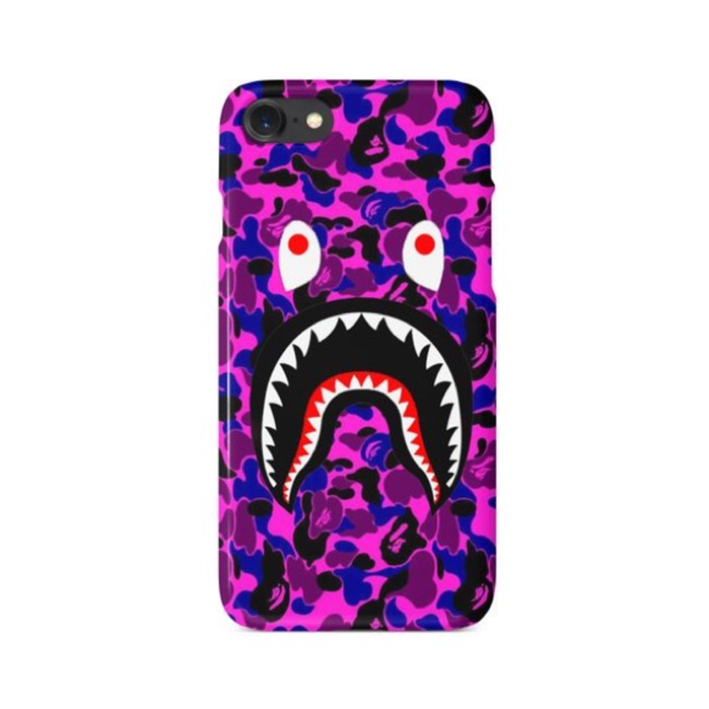 Purple Bape Camo Shark For all iPhones!